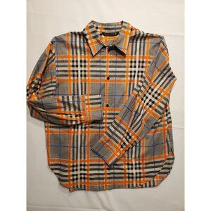 Zara Woman Cotton Long Sleeve Checker Shirt size XL